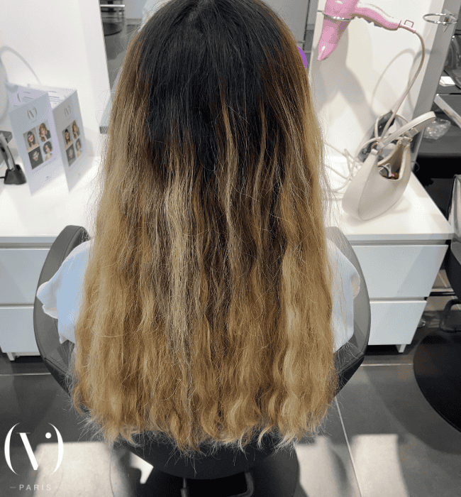 Balayage caramel avantpng
