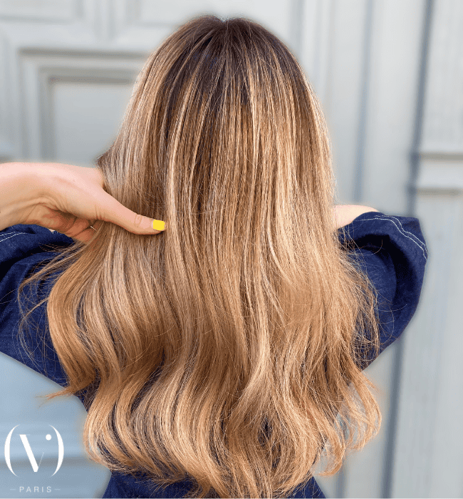 Balayage doré avant